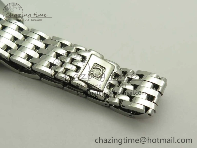 De Ville Prestige Ladies 32.7mm SS MKF 1:1 Best Edition Blue Dial Diamonds Markers on SS Bracelet MIYOTA 9015