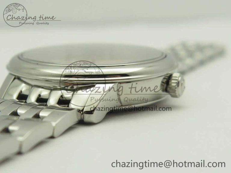 De Ville Prestige Ladies 32.7mm SS MKF 1:1 Best Edition White Dial RG Markers on SS Bracelet MIYOTA 9015
