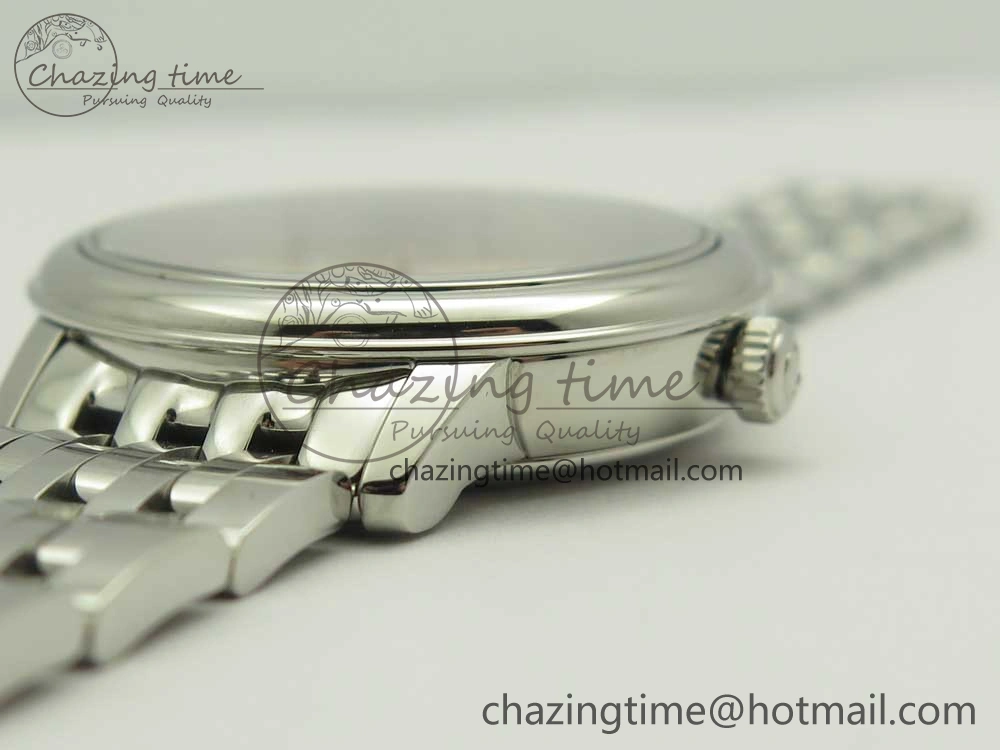 De Ville Prestige Ladies 32.7mm SS MKF 1:1 Best Edition White Dial RG Markers on SS Bracelet MIYOTA 9015