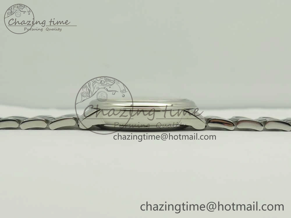 De Ville Prestige Ladies 32.7mm SS MKF 1:1 Best Edition White Dial RG Markers on SS Bracelet MIYOTA 9015