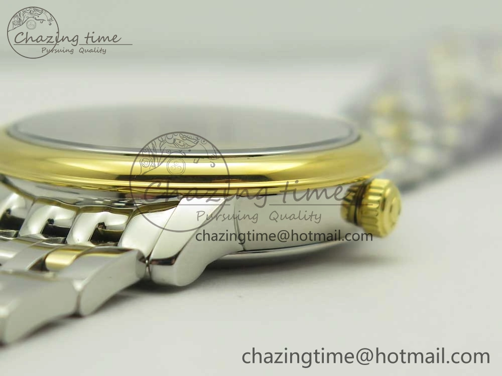 De Ville Prestige Ladies 32.7mm SS MKF 1:1 Best Edition White Dial Roman Markers on SS YG Bracelet MIYOTA 9015