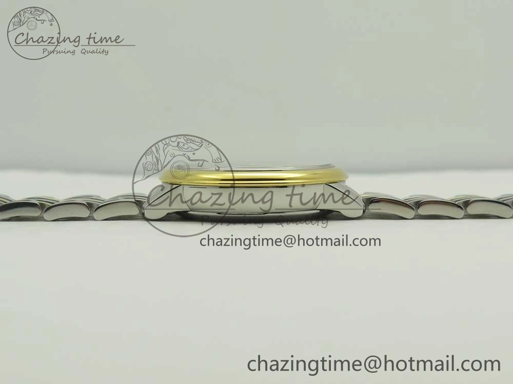 De Ville Prestige Ladies 32.7mm SS MKF 1:1 Best Edition White Dial Roman Markers on SS YG Bracelet MIYOTA 9015