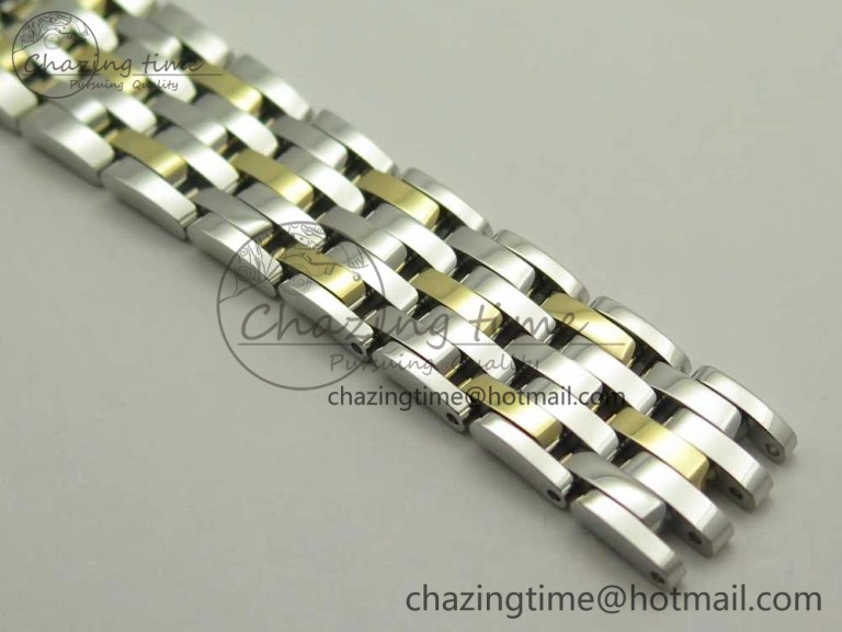 De Ville Prestige Ladies 32.7mm SS MKF 1:1 Best Edition White MOP Dial Roman Markers on SS YG Bracelet MIYOTA 9015