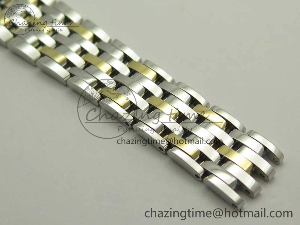 De Ville Prestige Ladies 32.7mm SS MKF 1:1 Best Edition White MOP Dial Roman Markers on SS YG Bracelet MIYOTA 9015