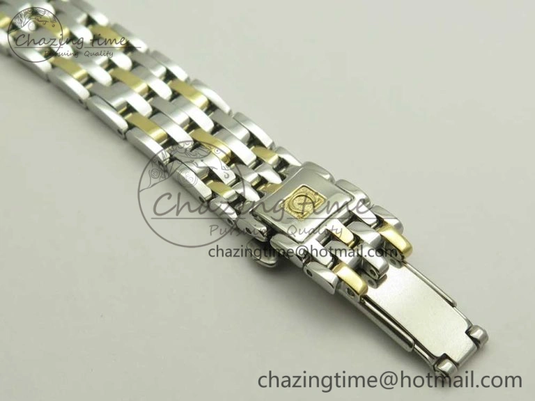 De Ville Prestige Ladies 32.7mm SS MKF 1:1 Best Edition White MOP Dial Roman Markers on SS YG Bracelet MIYOTA 9015
