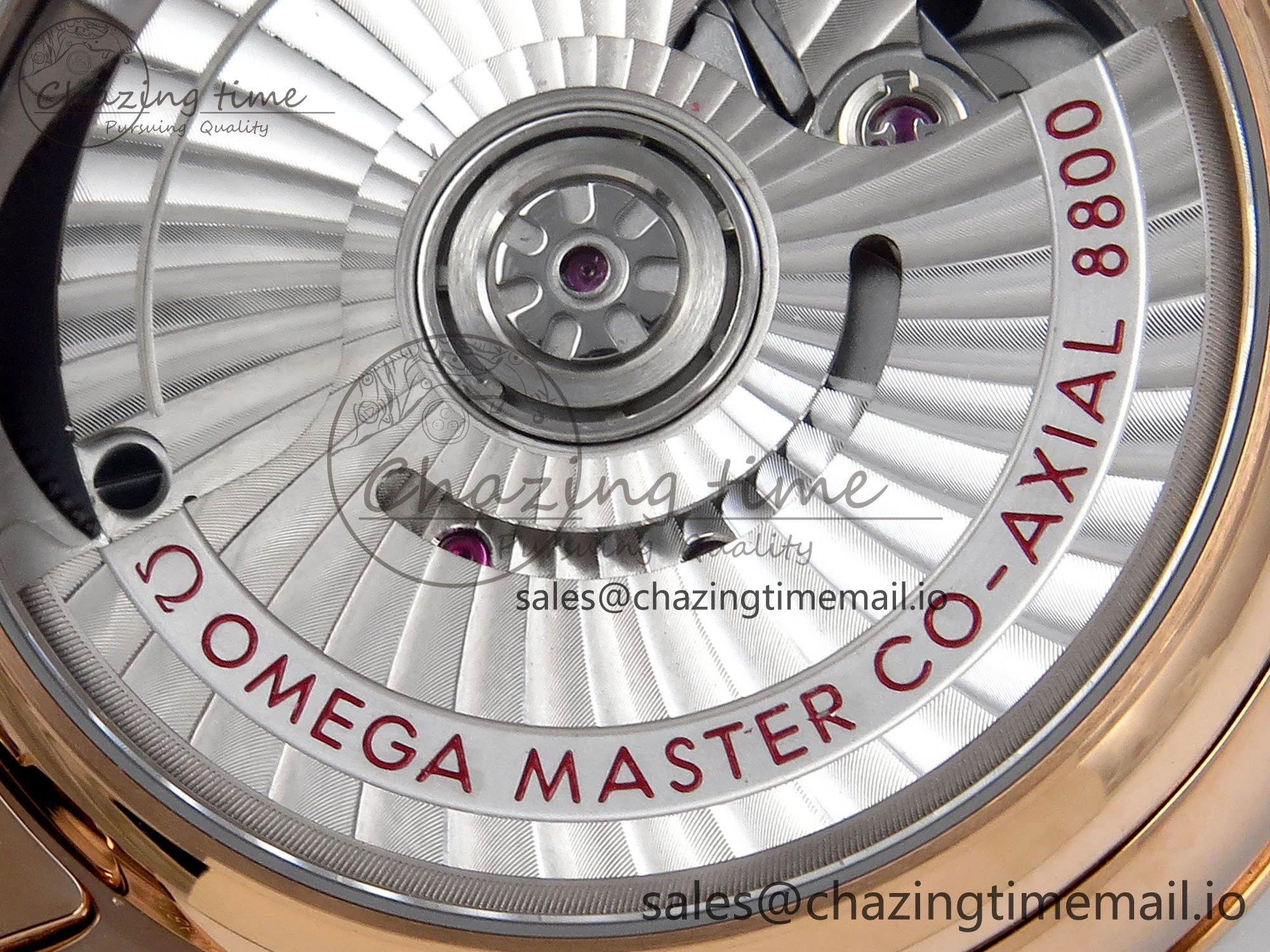 De Ville Prestige Ladies RG VSF 1:1 Best Edition Brown Diamonds Dial on RG Bracelet A8800