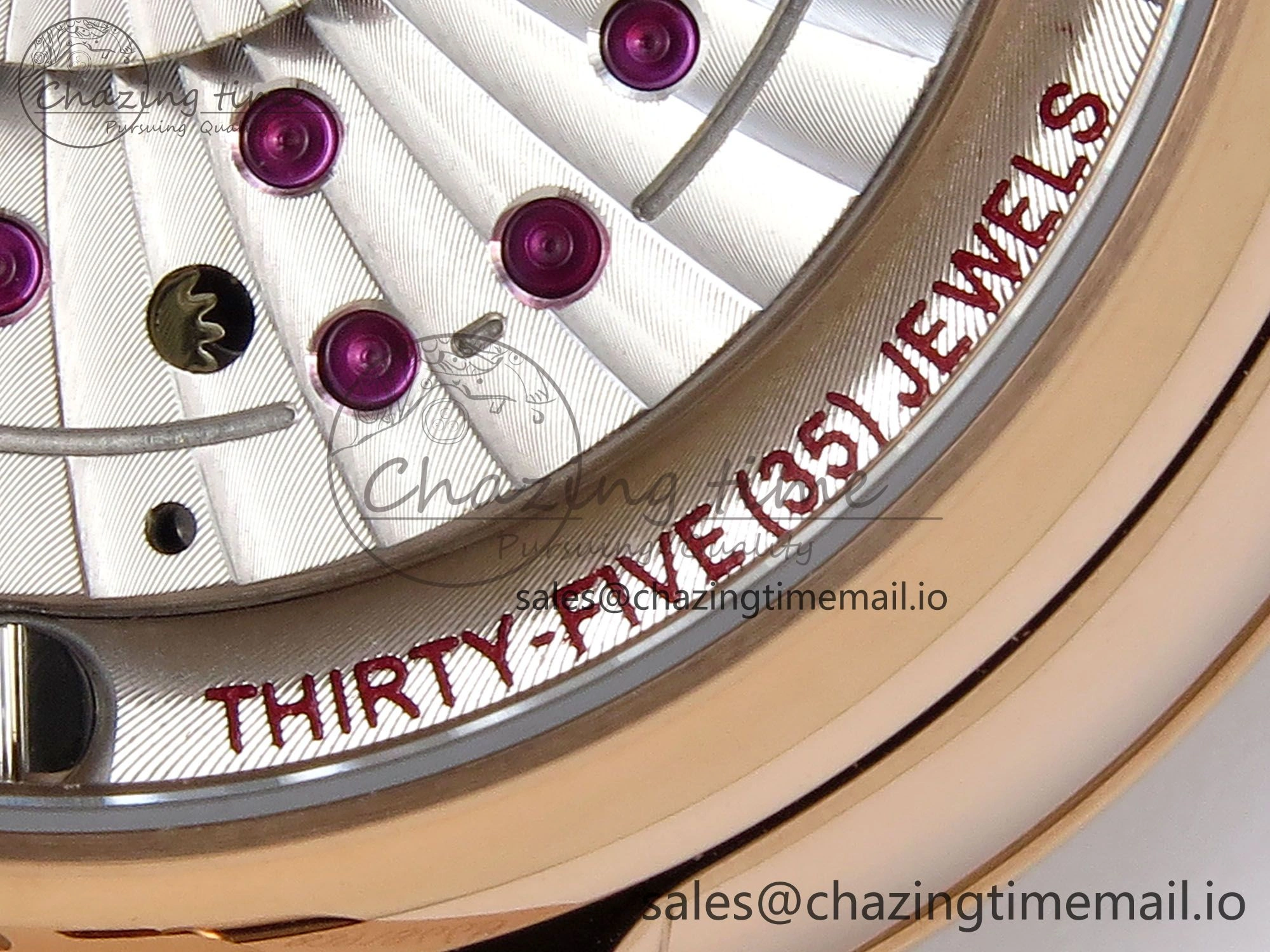 De Ville Prestige Ladies RG VSF 1:1 Best Edition Brown Diamonds Dial on RG Bracelet A8800