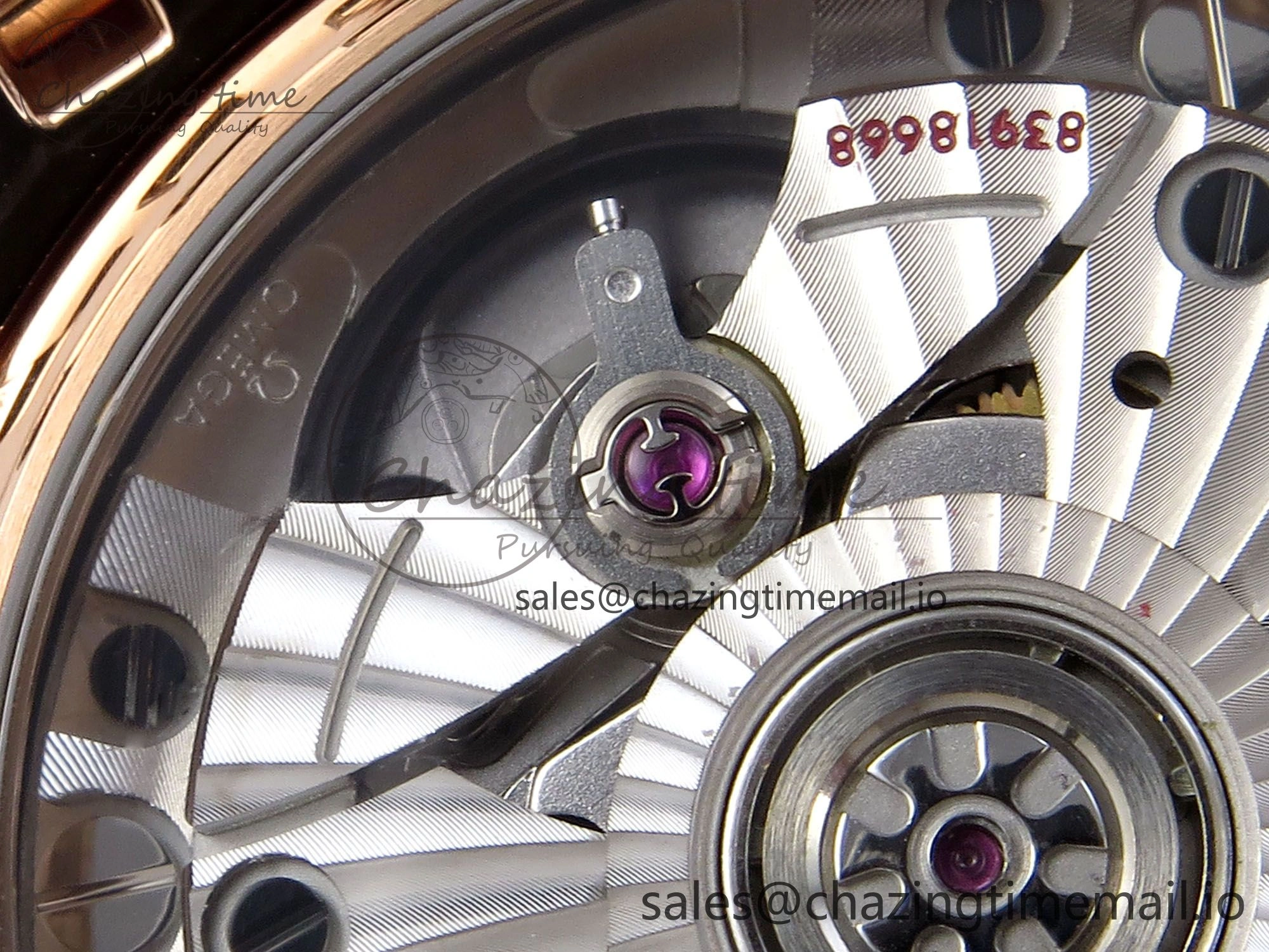 De Ville Prestige Ladies RG VSF 1:1 Best Edition Brown Diamonds Dial on RG Bracelet A8800