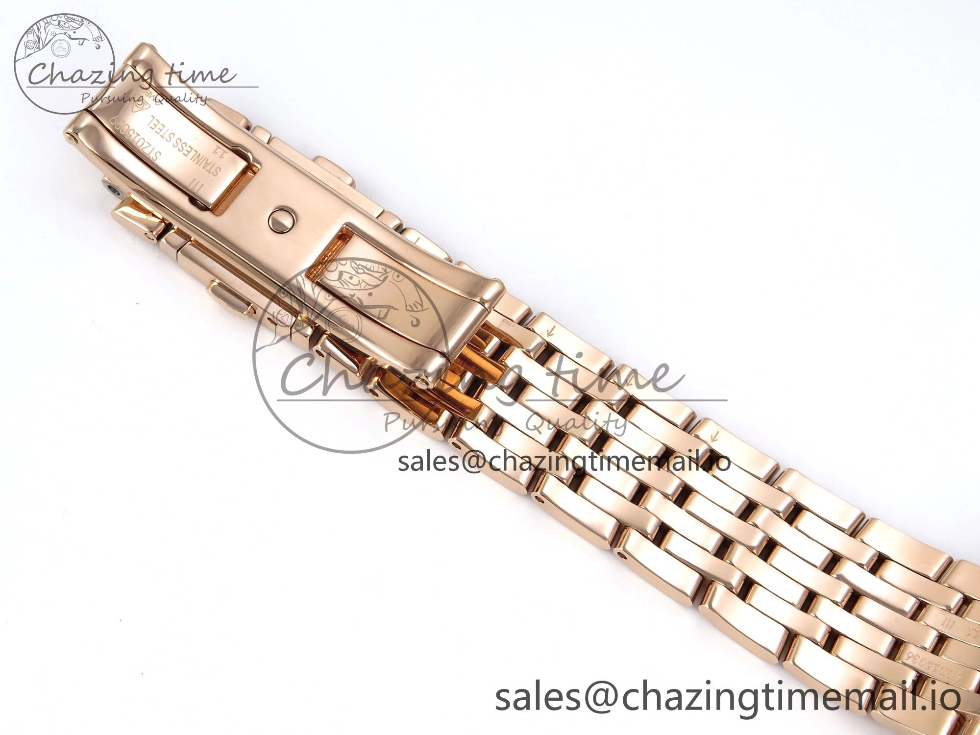 De Ville Prestige Ladies RG VSF 1:1 Best Edition Brown Diamonds Dial on RG Bracelet A8800