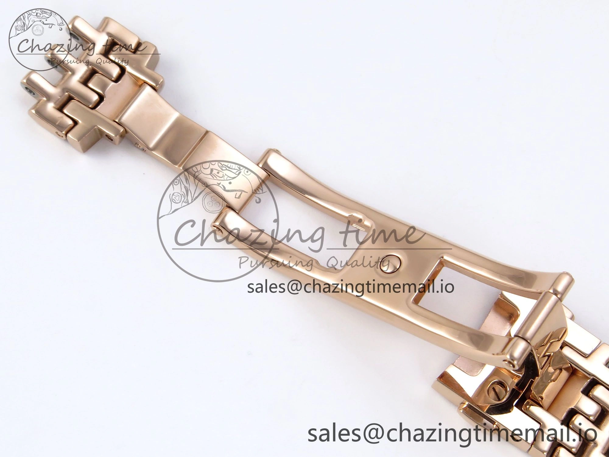 De Ville Prestige Ladies RG VSF 1:1 Best Edition Brown Diamonds Dial on RG Bracelet A8800