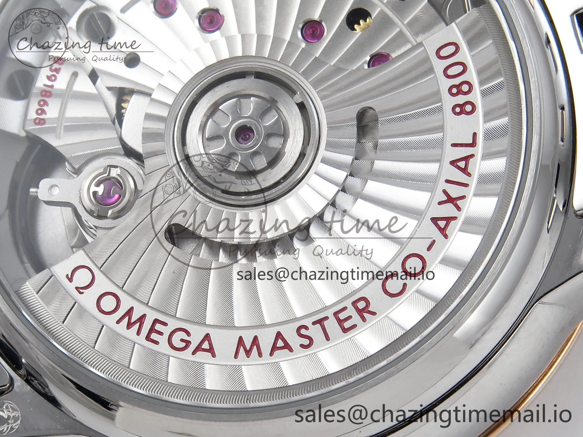 De Ville Prestige Ladies SS RG VSF 1:1 Best Edition Blue Dial on SS RG Bracelet A8800