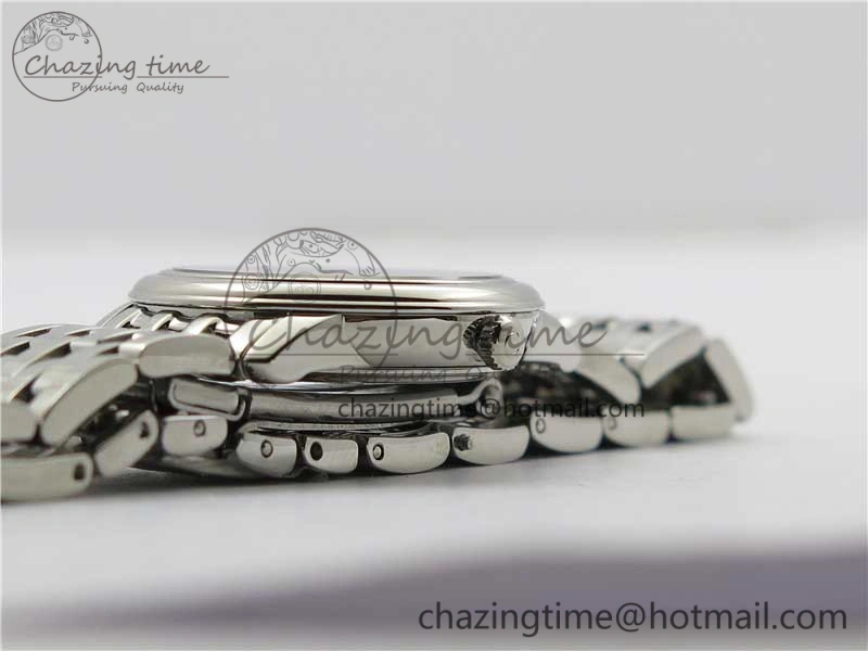 De Ville Prestige Quartz 27.4 mm SS ZF 1:1 Best Edition White Dial RG Markers on SS Bracelet Jap Quartz