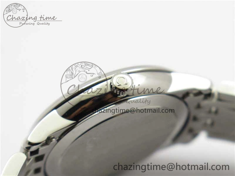De Ville Prestige Quartz 27.4 mm SS ZF 1:1 Best Edition White Dial RG Markers on SS Bracelet Jap Quartz