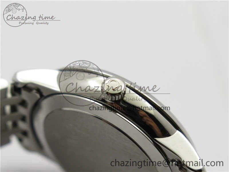 De Ville Prestige Quartz 27.4 mm SS ZF 1:1 Best Edition White Dial RG Markers on SS Bracelet Jap Quartz