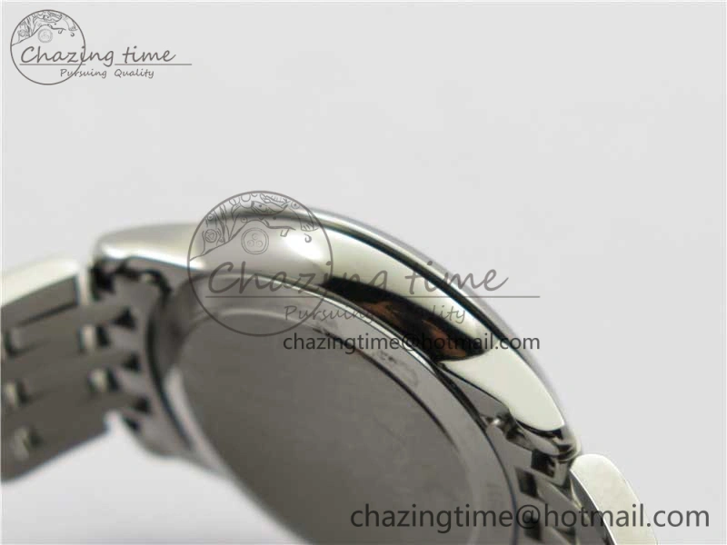 De Ville Prestige Quartz 27.4 mm SS ZF 1:1 Best Edition White Dial RG Markers on SS Bracelet Jap Quartz