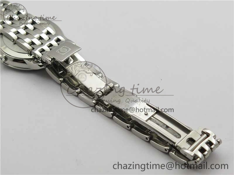De Ville Prestige Quartz 27.4 mm SS ZF 1:1 Best Edition White Dial RG Markers on SS Bracelet Jap Quartz