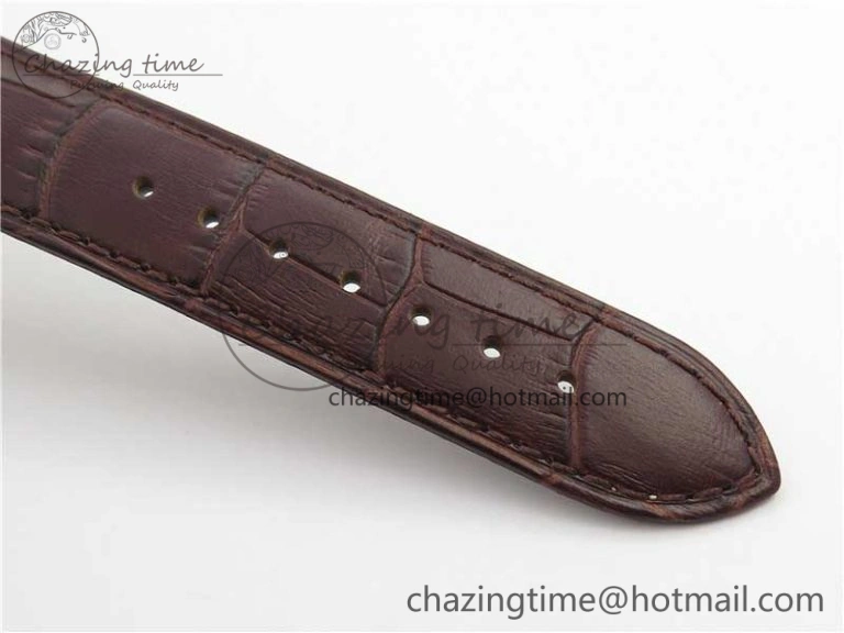 De Ville Prestige Real PR RG ZF 1:1 Best Edition White Dial on Brown Leather Strap MIYOTA 9015