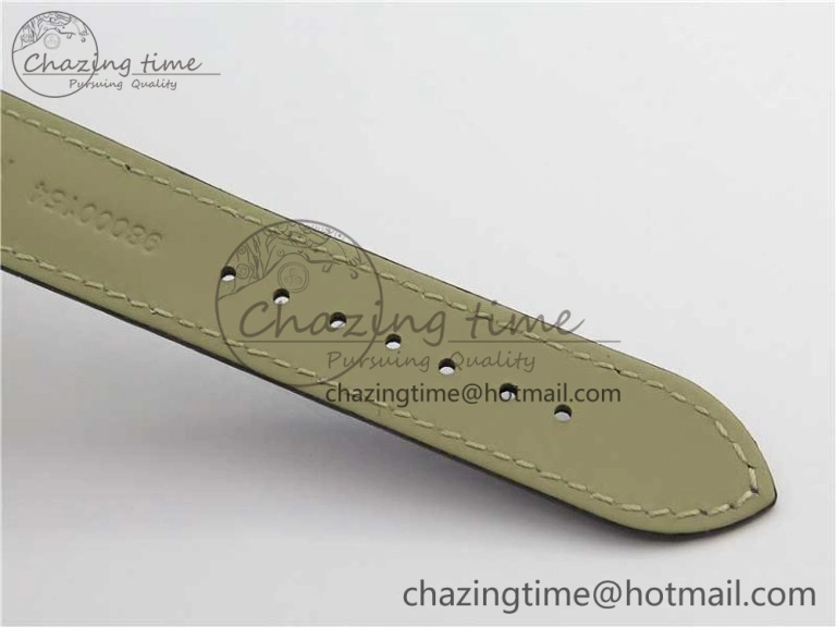 De Ville Prestige Real PR SS ZF 1:1 Best Edition Gray Dial Blue Markers on Blue Leather Strap MIYOTA 9015