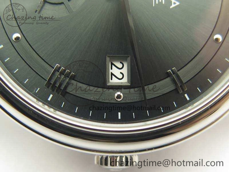 De Ville Prestige Real Power Reserve SS TW 1:1 Best Edition Gray Dial On Leather Strap A2824
