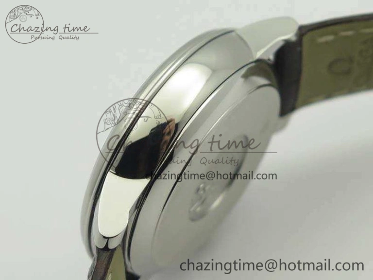 De Ville Prestige Real Power Reserve SS TW 1:1 Best Edition White Dial RG Markers On Leather Strap A2824