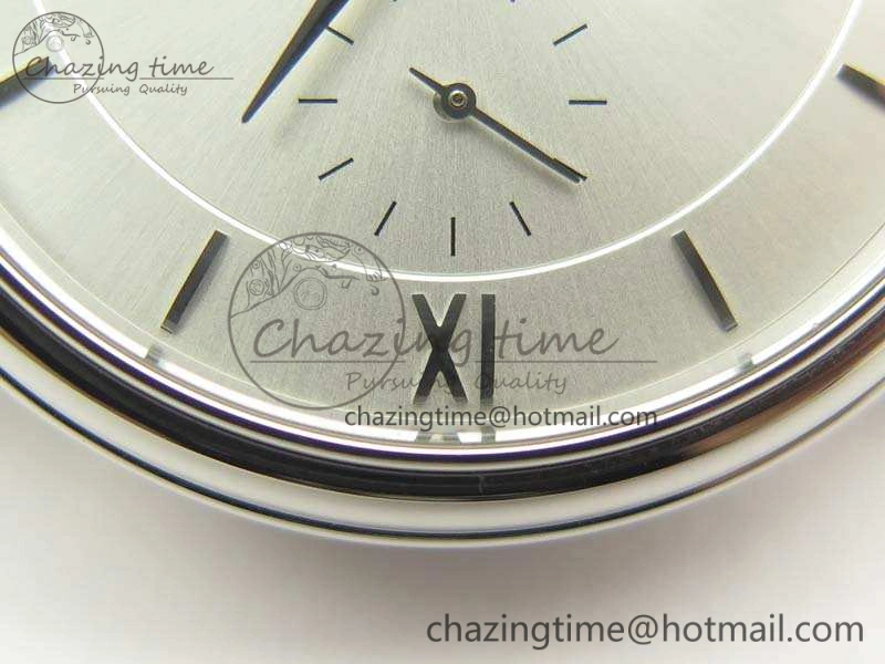 De Ville Prestige Real Power Reserve SS TW 1:1 Best Edition White Dial SS Markers On Leather Strap A2824