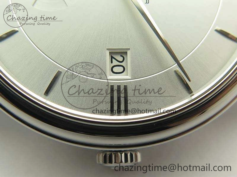 De Ville Prestige Real Power Reserve SS TW 1:1 Best Edition White Dial SS Markers On Leather Strap A2824