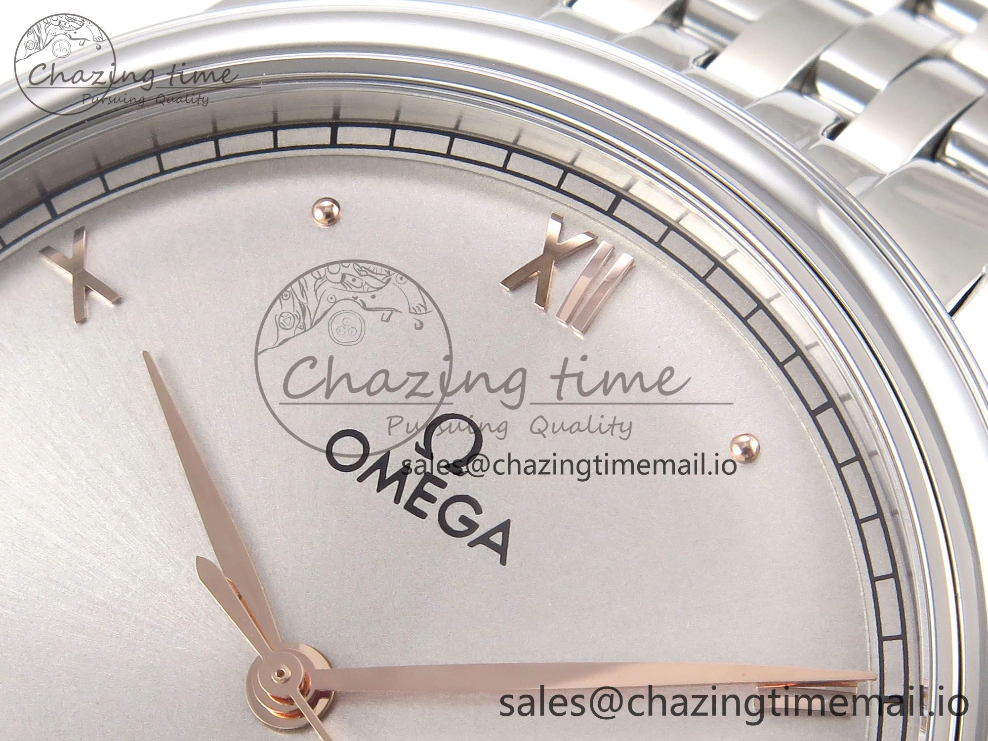 De Ville Prestige SS VSF 1:1 Best Edition Gray Dial on SS Bracelet A8800