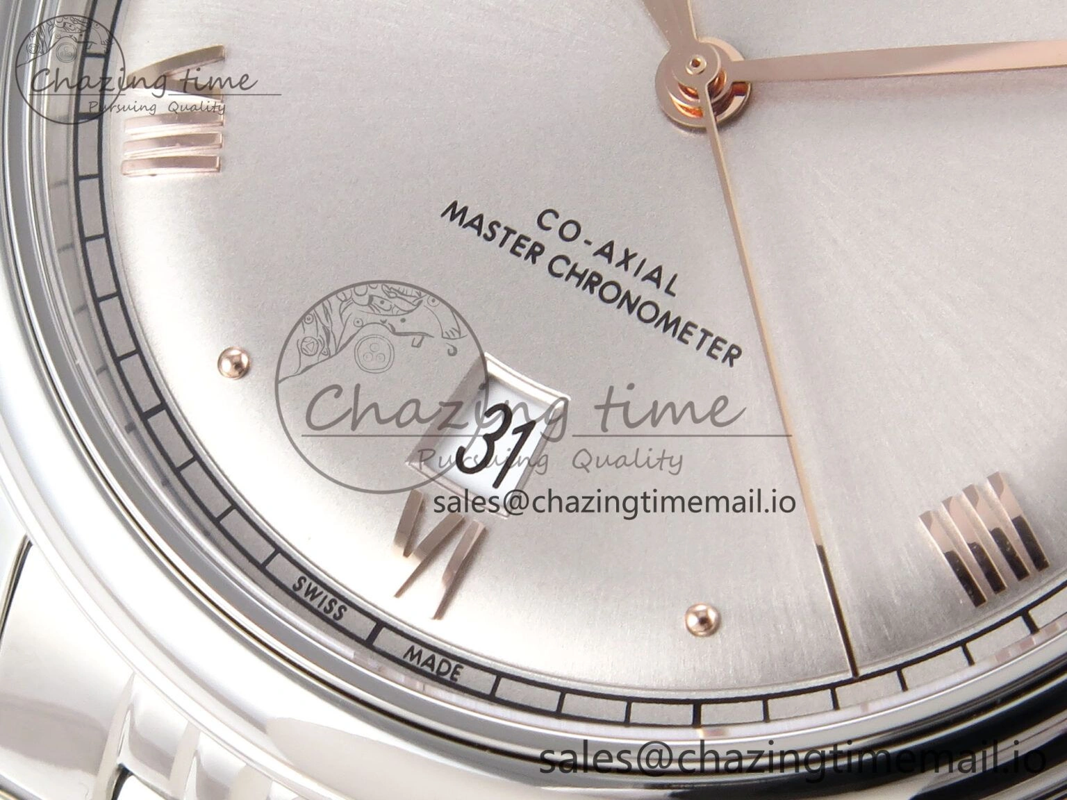 De Ville Prestige SS VSF 1:1 Best Edition Gray Dial on SS Bracelet A8800