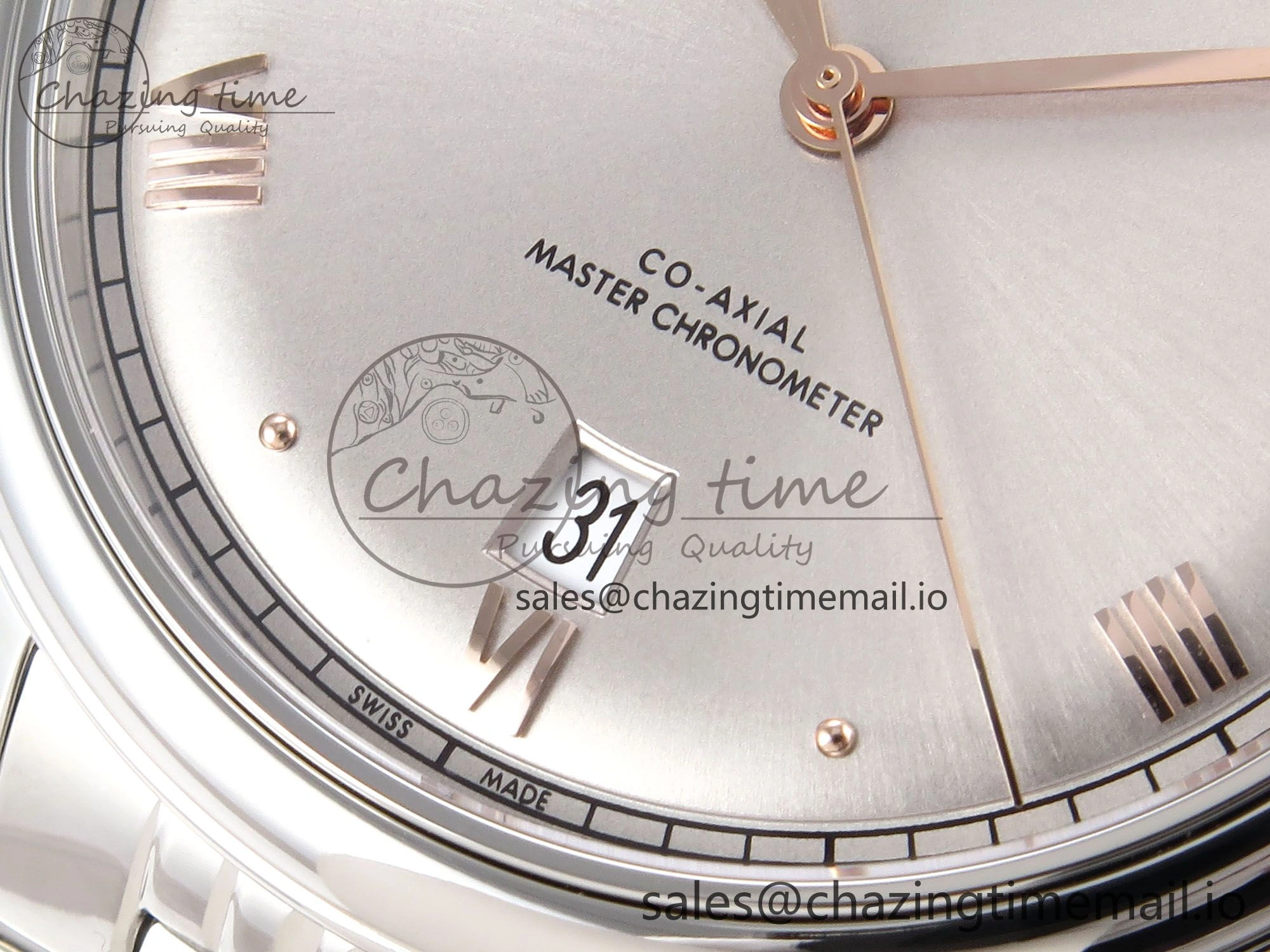 De Ville Prestige SS VSF 1:1 Best Edition Gray Dial on SS Bracelet A8800