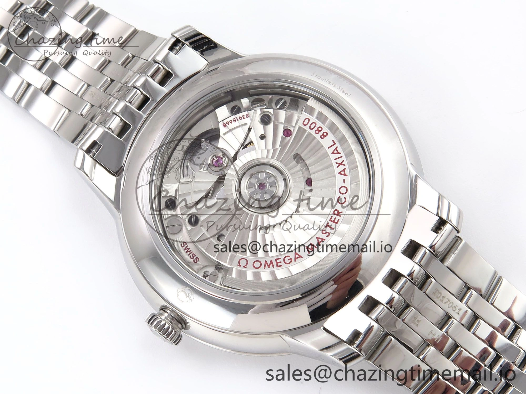 De Ville Prestige SS VSF 1:1 Best Edition Gray Dial on SS Bracelet A8800