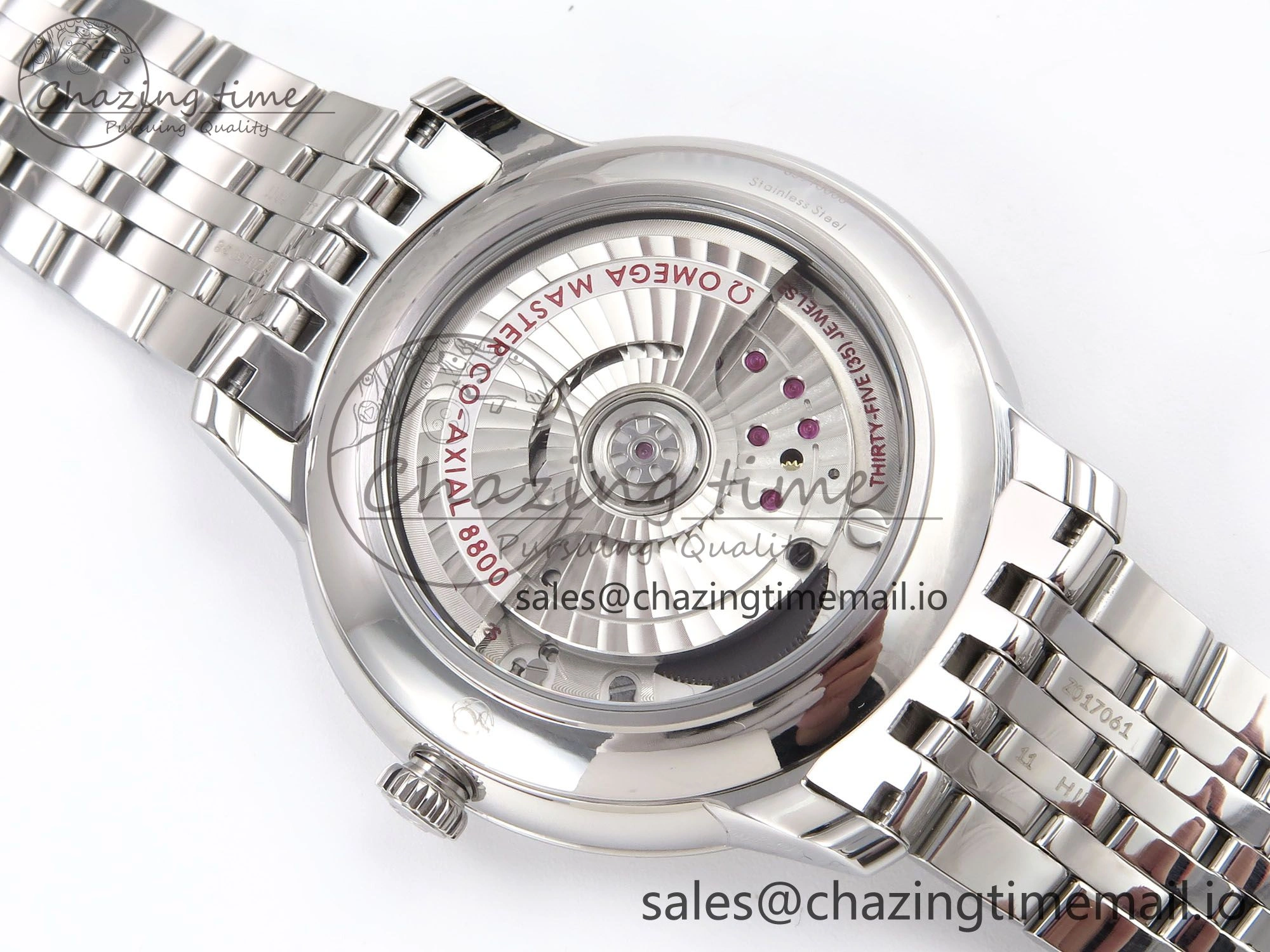 De Ville Prestige SS VSF 1:1 Best Edition Gray Dial on SS Bracelet A8800