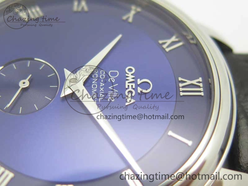 De Ville Prestige Small Second TWF 1:1 Best Edition Blue Dial on Black Leather Strap MIYOTA 9015