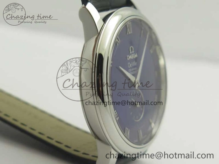 De Ville Prestige Small Second TWF 1:1 Best Edition Blue Dial on Black Leather Strap MIYOTA 9015