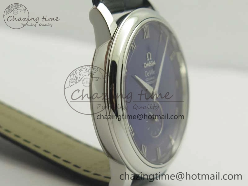 De Ville Prestige Small Second TWF 1:1 Best Edition Blue Dial on Black Leather Strap MIYOTA 9015