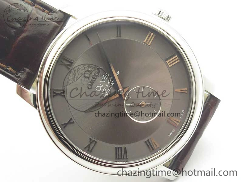 De Ville Prestige Small Second TWF 1:1 Best Edition Gray Dial on Black Leather Strap MIYOTA 9015