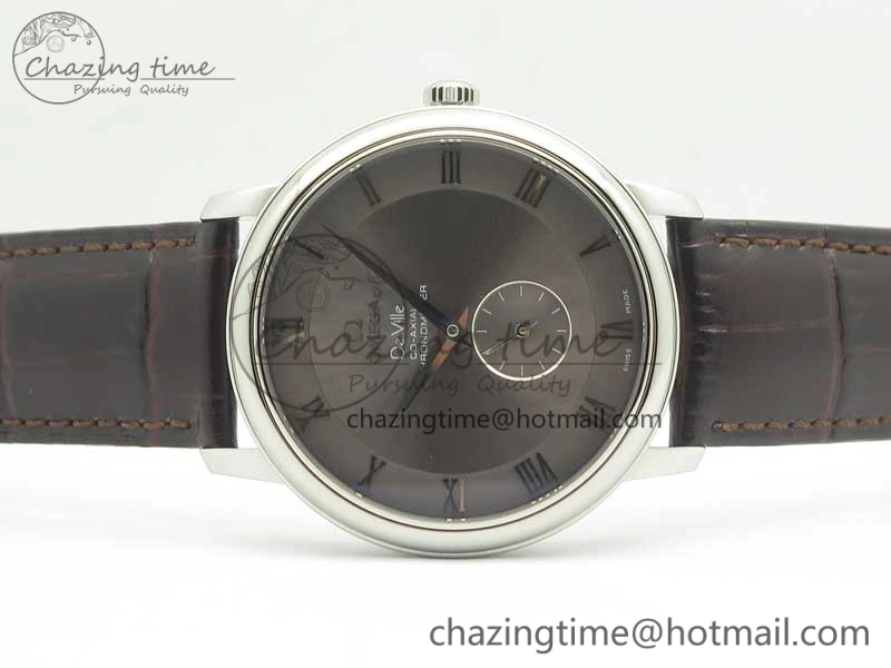 De Ville Prestige Small Second TWF 1:1 Best Edition Gray Dial on Black Leather Strap MIYOTA 9015