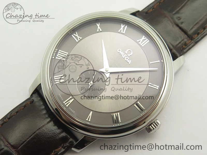 De Ville Prestige Small Second TWF 1:1 Best Edition Gray Dial on Black Leather Strap MIYOTA 9015