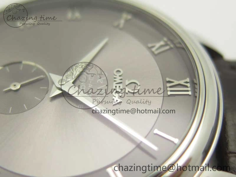 De Ville Prestige Small Second TWF 1:1 Best Edition Gray Dial on Black Leather Strap MIYOTA 9015