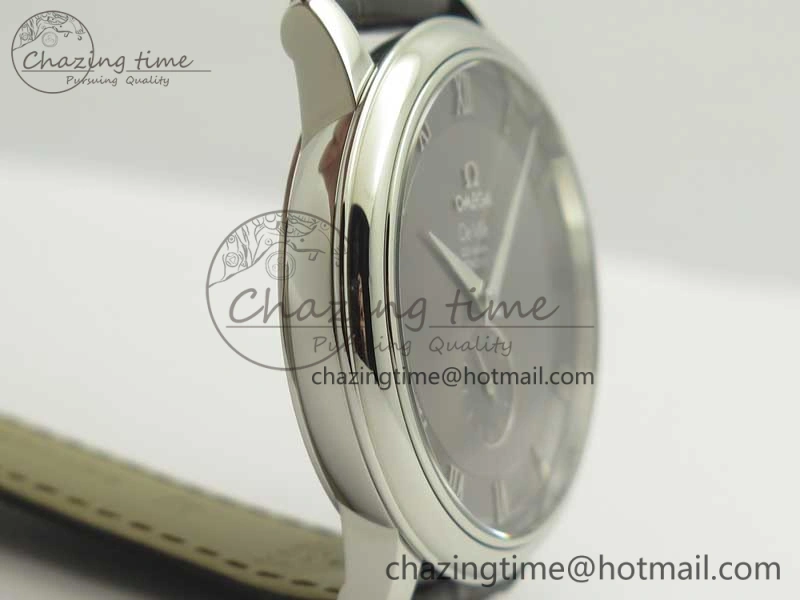 De Ville Prestige Small Second TWF 1:1 Best Edition Gray Dial on Black Leather Strap MIYOTA 9015