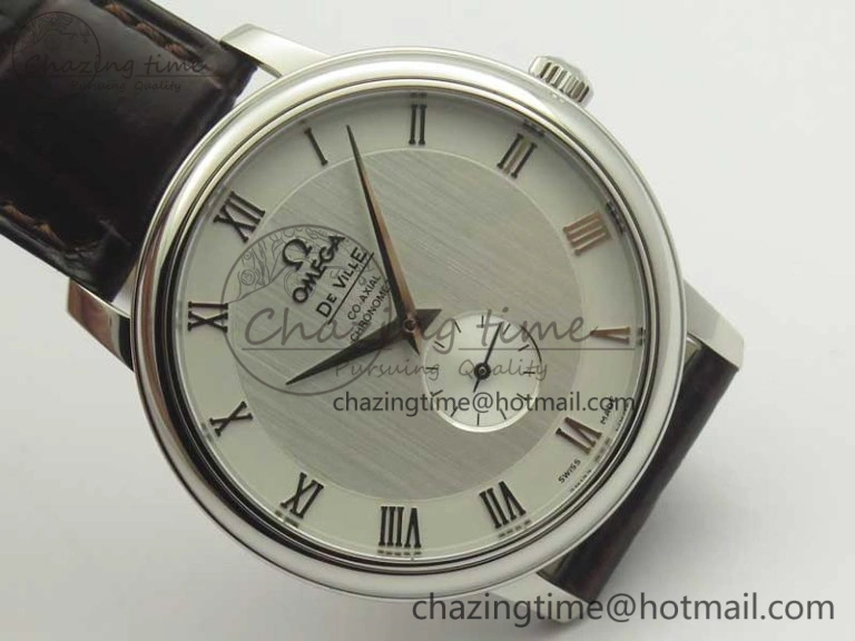 De Ville Prestige Small Second TWF 1:1 Best Edition White Dial on Brown Leather Strap MIYOTA 9015