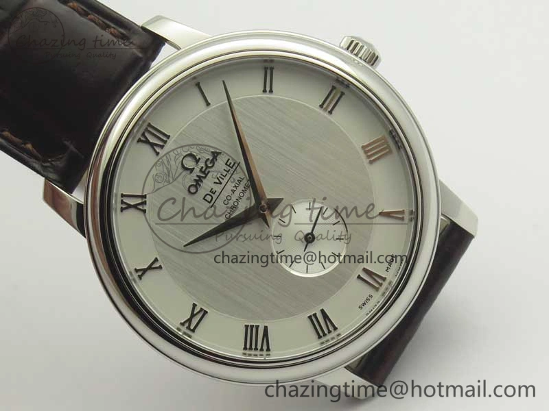 De Ville Prestige Small Second TWF 1:1 Best Edition White Dial on Brown Leather Strap MIYOTA 9015