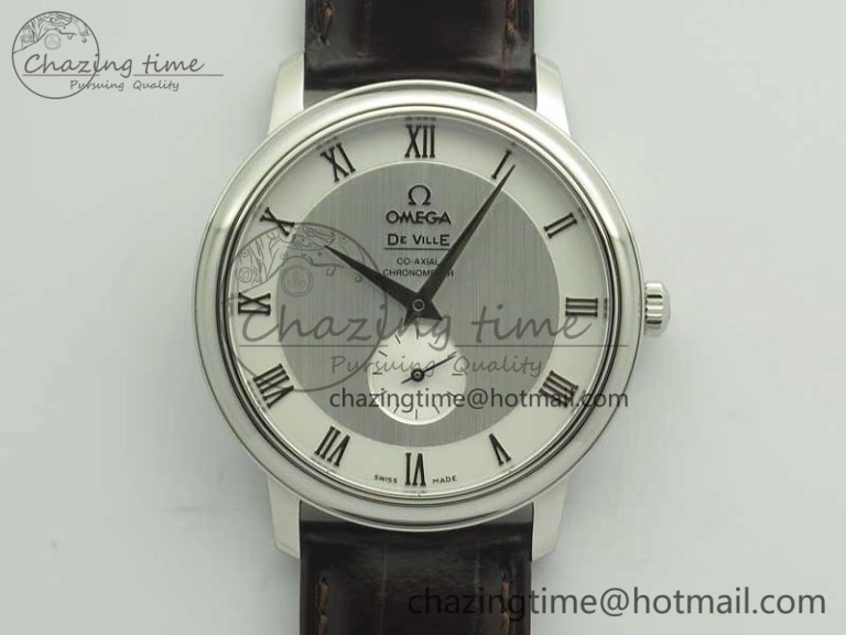 De Ville Prestige Small Second TWF 1:1 Best Edition White Dial on Brown Leather Strap MIYOTA 9015