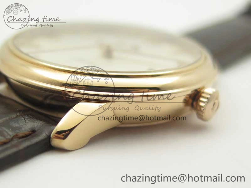 De Ville RG MKF 1:1 Best Edition Silver Dial Diamonds Markers on Brown Leather Strap MIYOTA 9015 V4