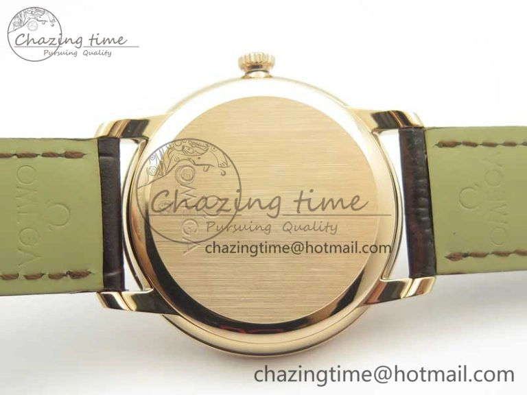 De Ville RG MKF 1:1 Best Edition Silver Dial RG Markers on Brown Leather Strap MIYOTA 9015 V4