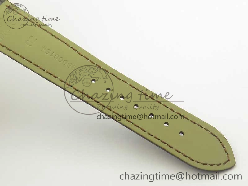 De Ville RG MKF 1:1 Best Edition Silver Dial RG Markers on Brown Leather Strap MIYOTA 9015 V4
