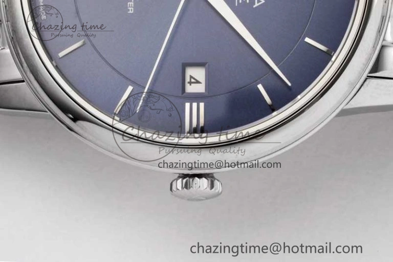 De Ville SS DIWF 1:1 Best Edition Deep Blue Dial SS Markers on SS Bracelet MIYOTA 9015
