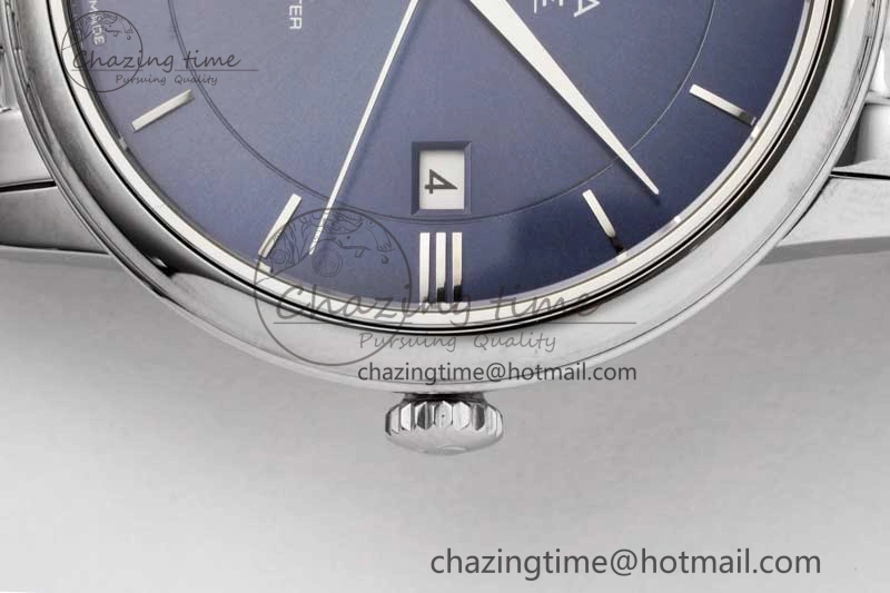 De Ville SS DIWF 1:1 Best Edition Deep Blue Dial SS Markers on SS Bracelet MIYOTA 9015