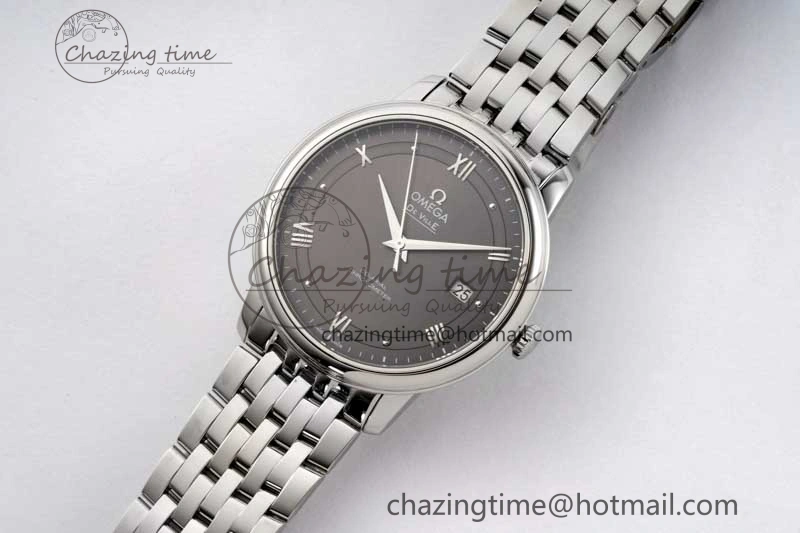 De Ville SS DIWF 1:1 Best Edition Gray Dial SS Markers on SS Bracelet MIYOTA 9015