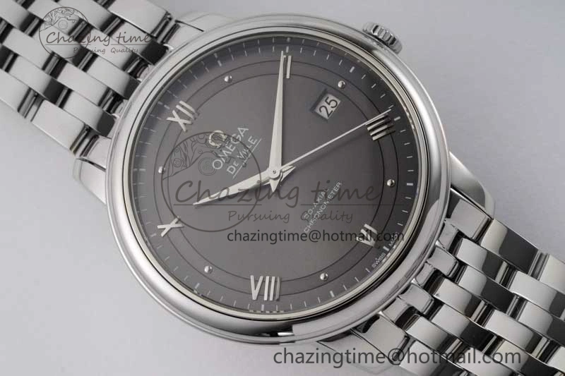 De Ville SS DIWF 1:1 Best Edition Gray Dial SS Markers on SS Bracelet MIYOTA 9015