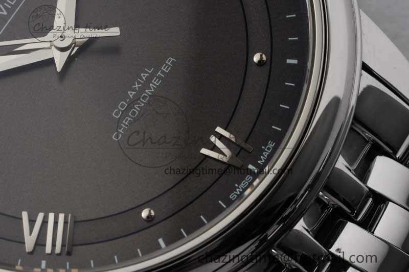 De Ville SS DIWF 1:1 Best Edition Gray Dial SS Markers on SS Bracelet MIYOTA 9015